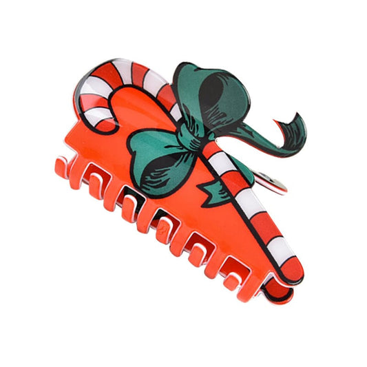 Medium  Candy Canes Hair Claw