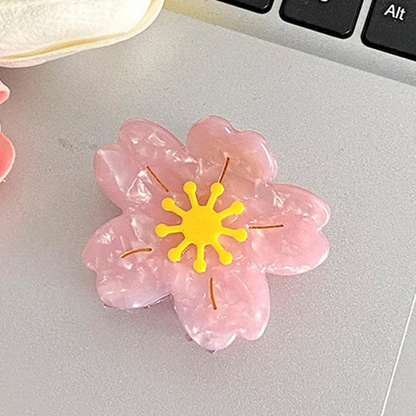 Small Pink Sakura Hair Claw