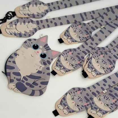 Cat Wrist Strap Phone Strap & Mini Pouch