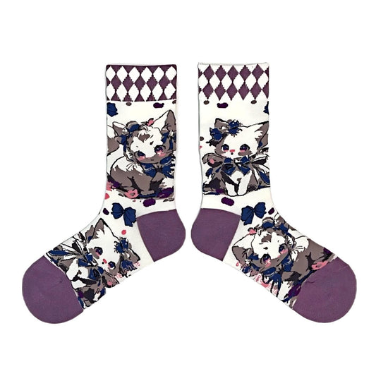 White Kitten Socks