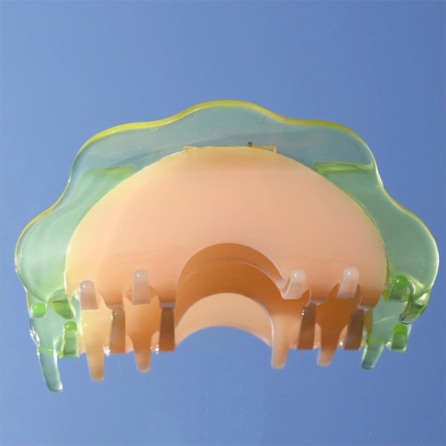 Jelly Color Cantaloupe Hair Claw Clip