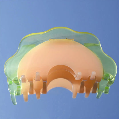 Jelly Color Cantaloupe Hair Claw Clip