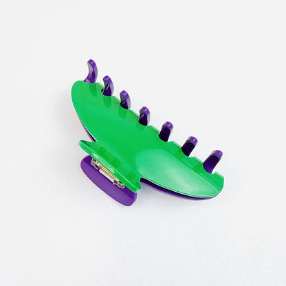 Purple & Green Claw Clip Hair Accessories