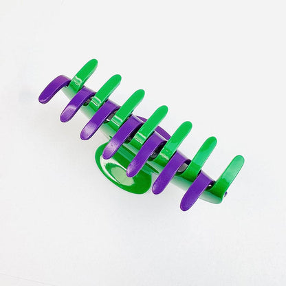 Purple & Green Claw Clip Hair Accessories