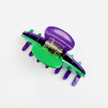 Purple & Green Claw Clip Hair Accessories
