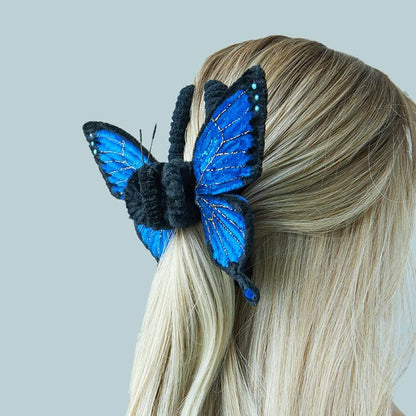Handmade Custom Twist Wire Ulysses Butterfly Hair Claw