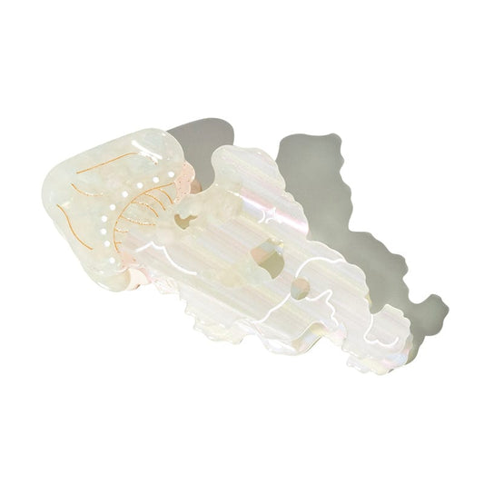 Large Coral Jellyfish Mermaid Color Hair Claw