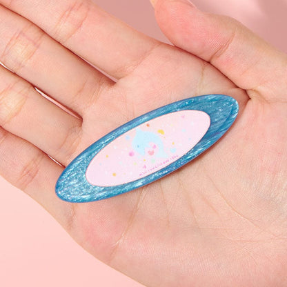 Small Galaxy Dolphin Hair Clip