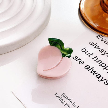 Mini Pink Peach Hair Claw