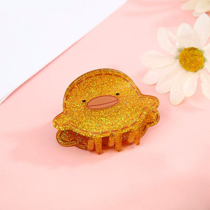 A Cute Yellow Duck Hair Claw Clips