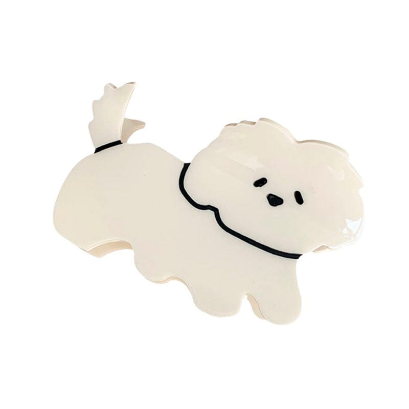 Adorable Cartoon Teddy Dog Hair Claw Clips