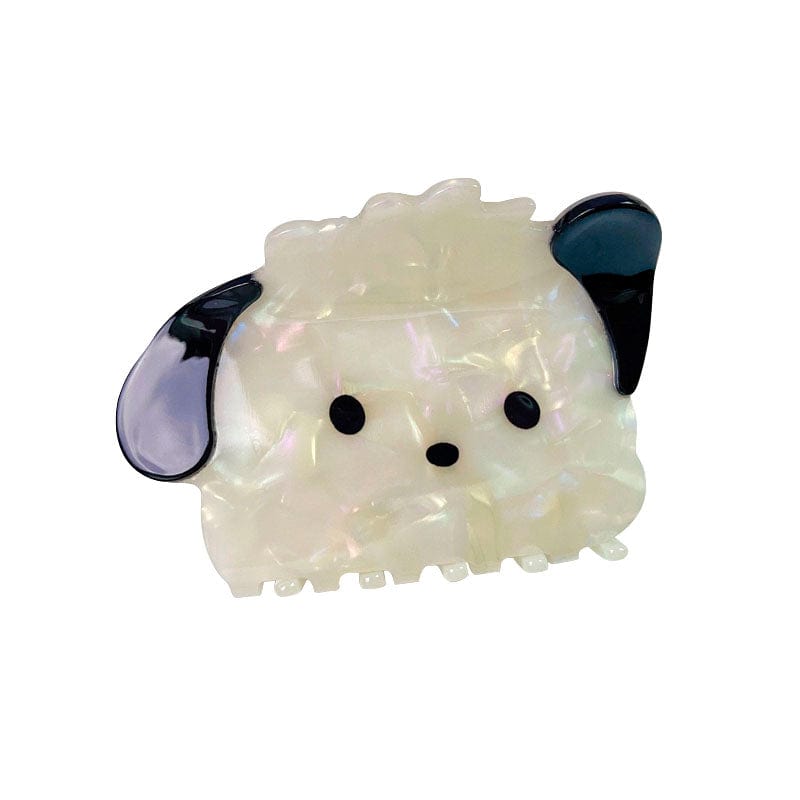 Adorable White Dog Hair Claw
