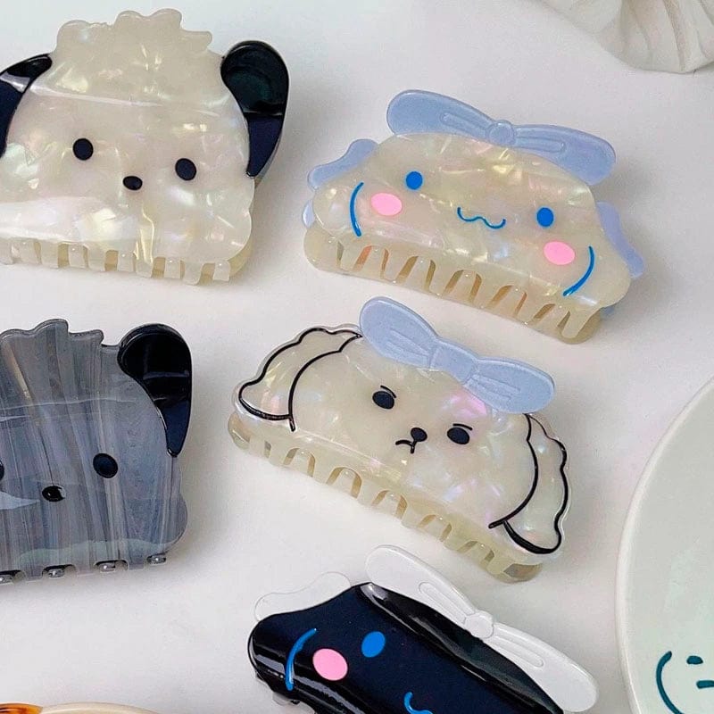 Angry White Dog Hair Claw