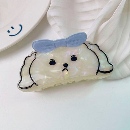 Angry White Dog Hair Claw
