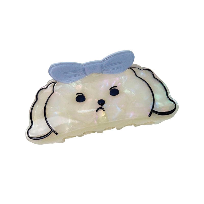Angry White Dog Hair Claw