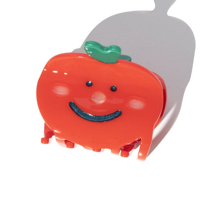 Apple Smiley Cute Hair Clip Claw