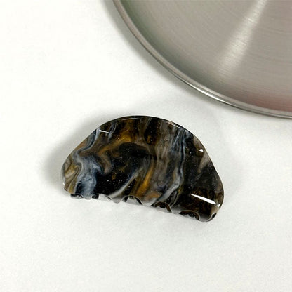 Artistic Black Starry Sky Oil Painting Hair Claw