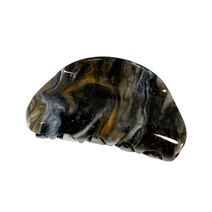 Artistic Black Starry Sky Oil Painting Hair Claw