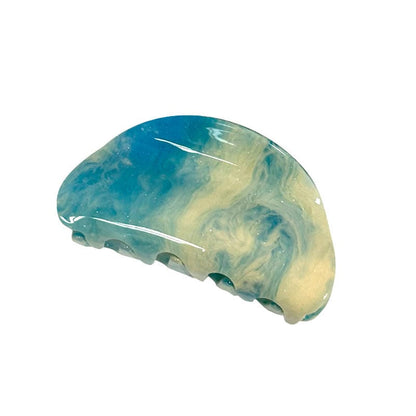 Artistic Blue Starry Sky Oil Painting Hair Claw