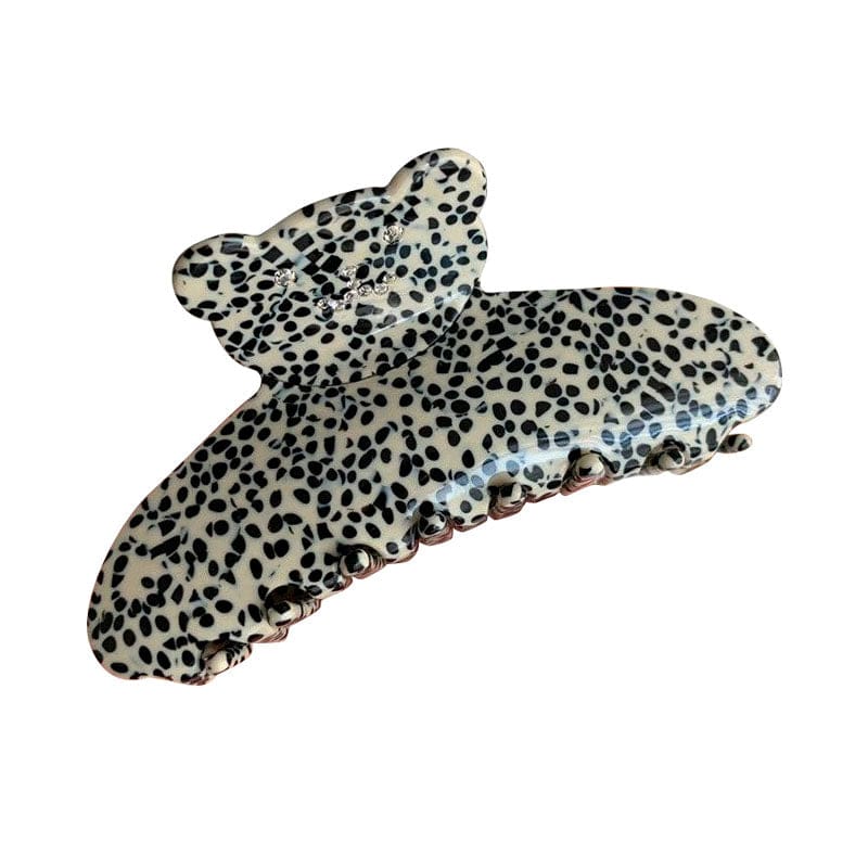 Black Dotted Black Bear Hair Claw