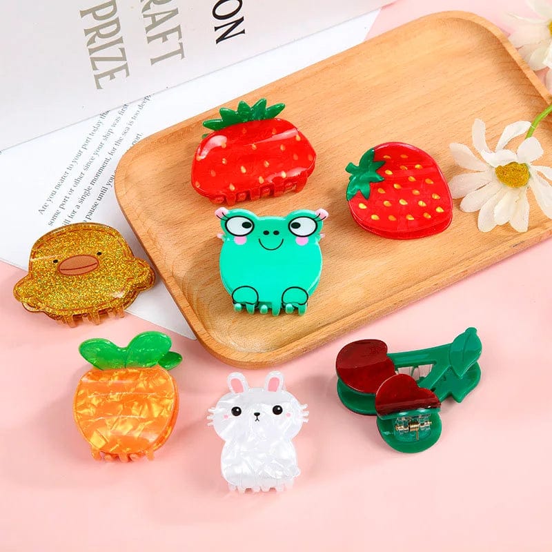 Cherry Creative Fruit Hair Claw Clips
