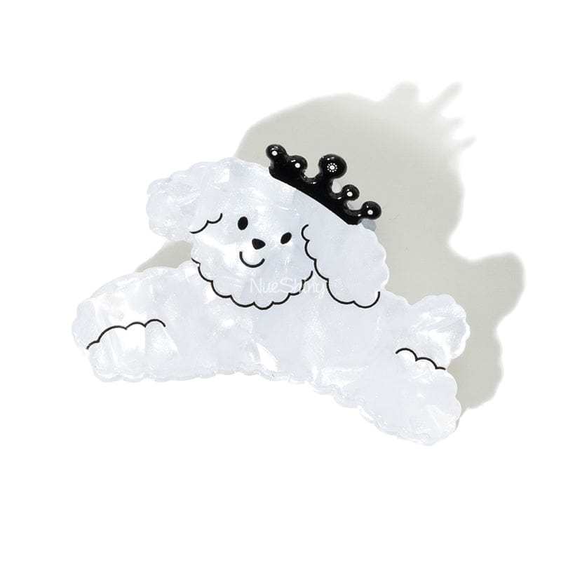 Cute Black Crown Cartoon Dog Hair Claw