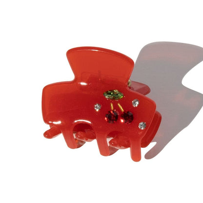 Pince à cheveux Cute Cherry Diamond Bangs rouge | NueShiny