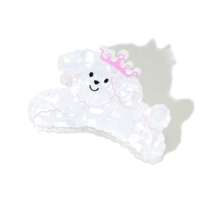 Mignonne griffe de chien de dessin animé à couronne violette丨NueShiny