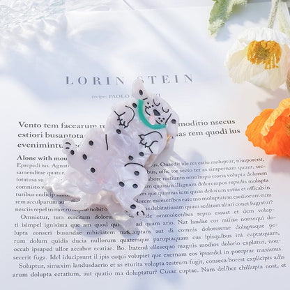 Cute Dalmatian Dog Hair Claw