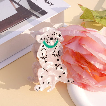 Cute Dalmatian Dog Hair Claw