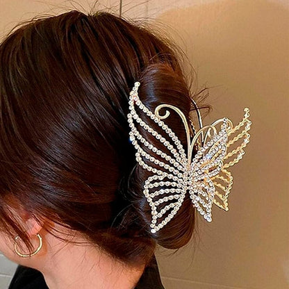 Pince à cheveux papillon diamant élégante丨NueShiny