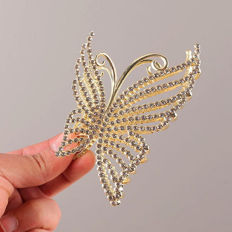 Pince à cheveux papillon diamant élégante丨NueShiny