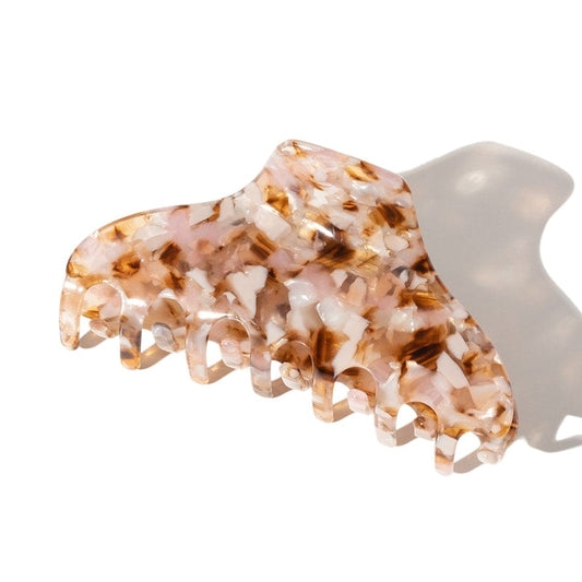 Griffes texturées Fashion High Sense Large en rose café | NueShiny