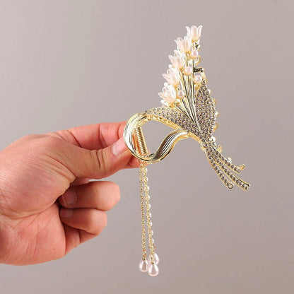 Flowers with Fringe Hair Claw