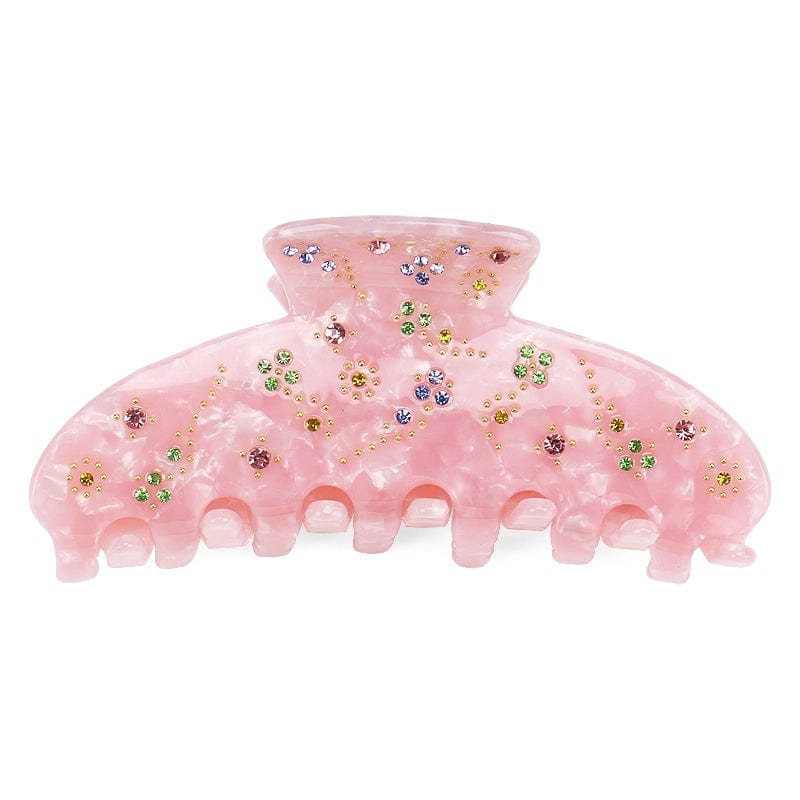 Pince à cheveux requin French Diamond Premium rose | NueShiny