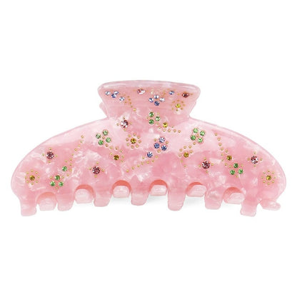 Pince à cheveux requin French Diamond Premium rose | NueShiny