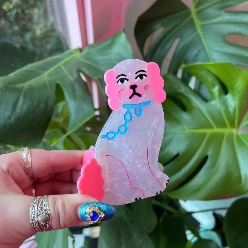 Funny Design Pink Dog Hair Clip Claw