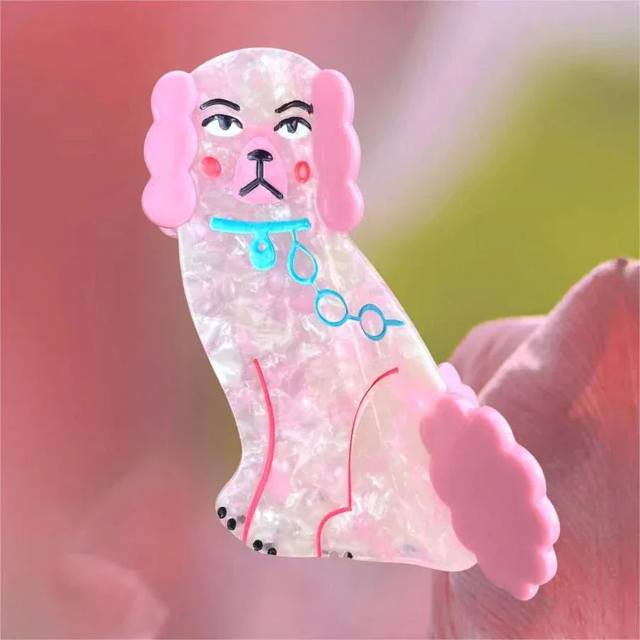 Funny Design Pink Dog Hair Clip Claw