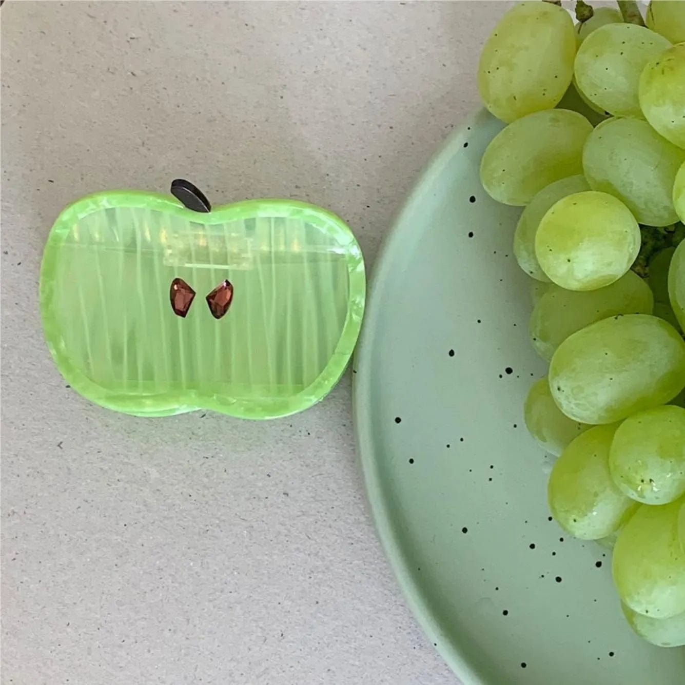 Green Apple Green Summer Hair Clip Claw