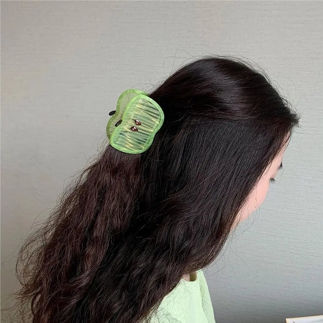 Green Apple Green Summer Hair Clip Claw