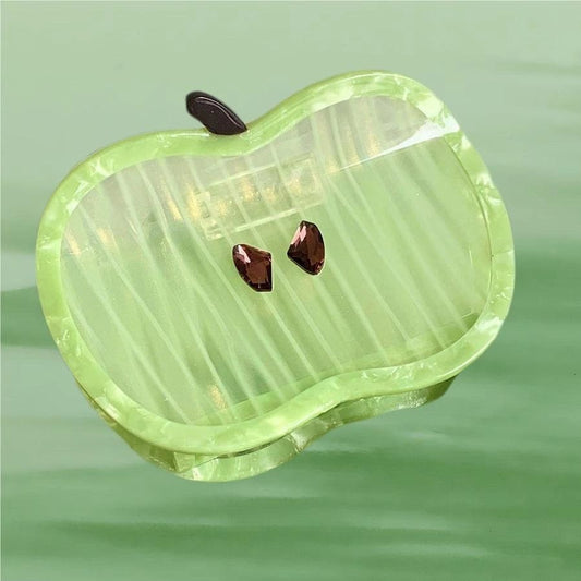 Pince à cheveux verte pomme verte été Claw丨NueShiny