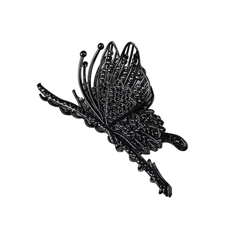 Gun Black Butterfly Hair Claw