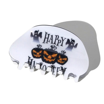 Halloween 3 Pumpkins Hair Claw Clip