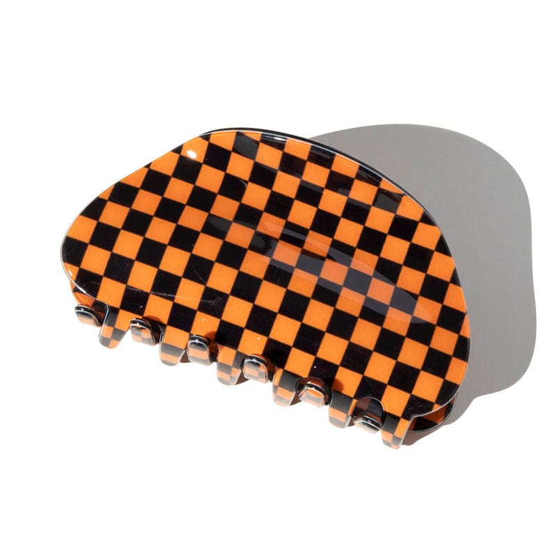 Halloween Orange Square Hair Claw Clip