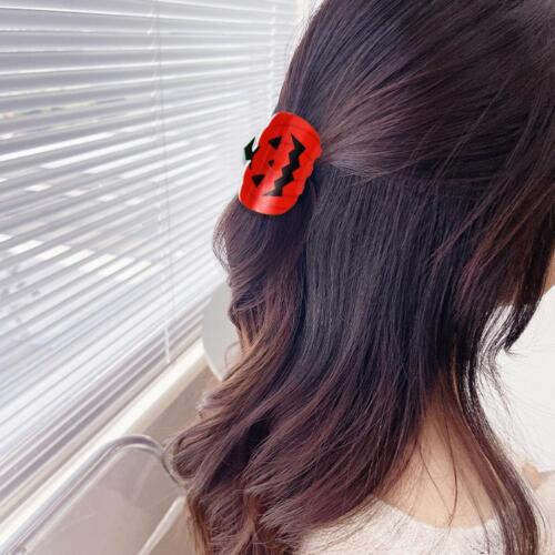Happy Halloween Pumpkin Hair Claw Clip