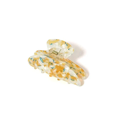 Orange Acetate Texture Hair Claw