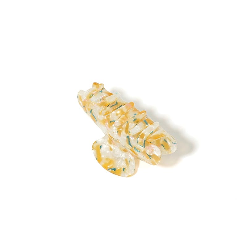 Orange Acetate Texture Hair Claw