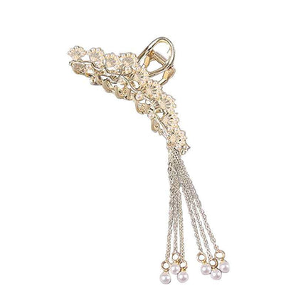 Griffe à cheveux Pearl with Fringe丨NueShiny