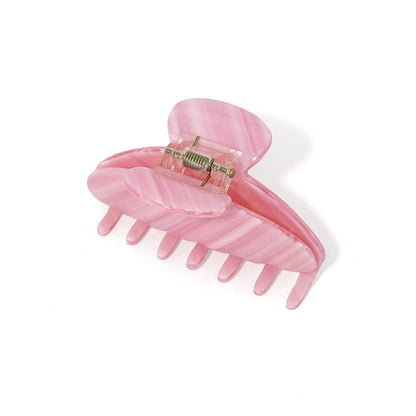 Pink Stripe Durable Barrette Hair Claw