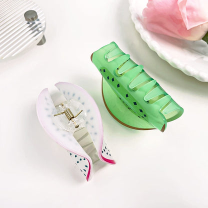 Accessoires pour cheveux en acrylique Pitaya Creative Fruit Claw丨NueShiny